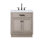 Chestnut 30" Carrara White Marble Countertop Bath Vanity with Faucet
