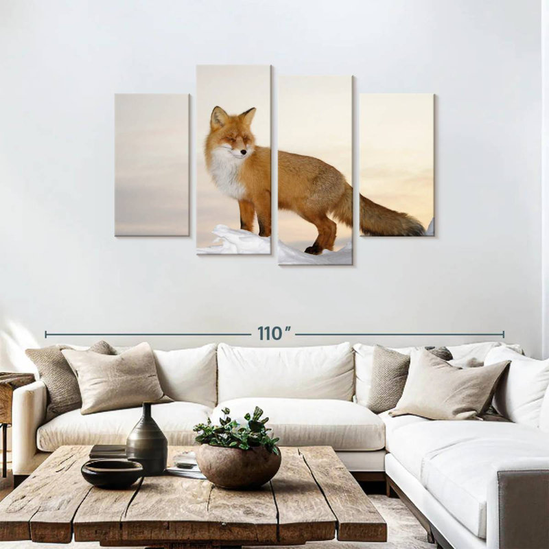 Brampt Majestic Fox, 48" H x 75" W