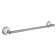 Savannah 24 in. Wall Mounted Towel Bar in Matte Black and Polished Chrome