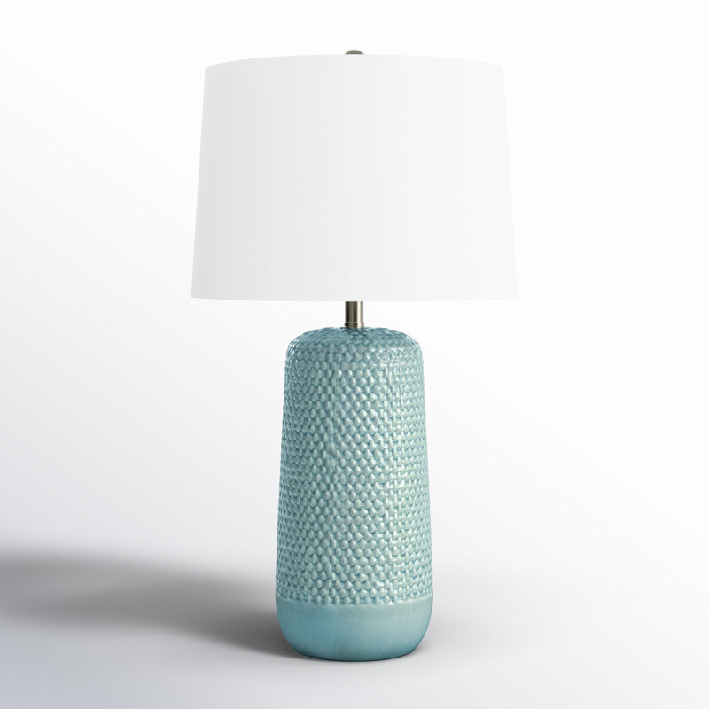 Jaylene Table Lamp, Aqua Blue