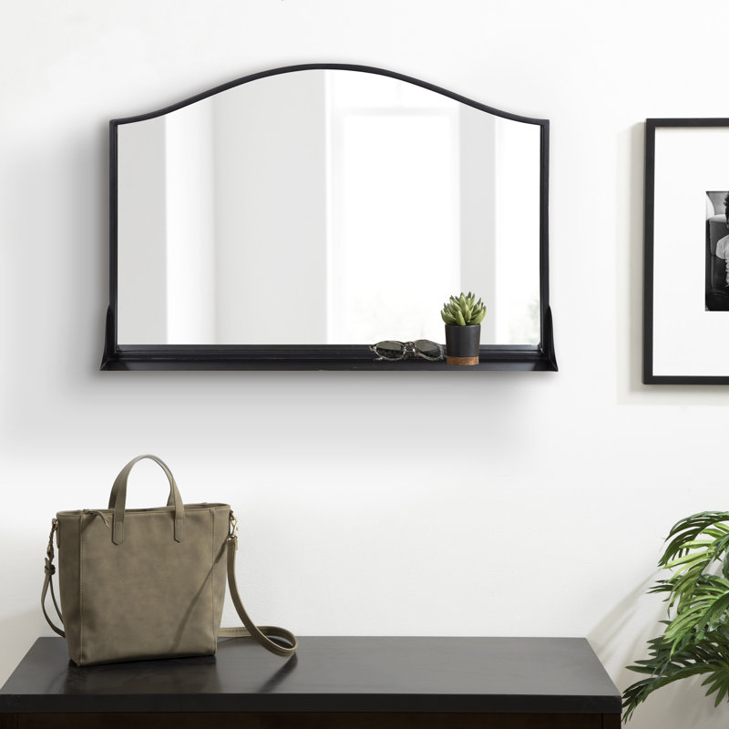 Miroir mural Dukene, Noir, 32 po x 22 po