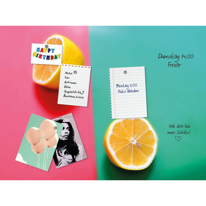 Magnetic Glass Photo Memo Board