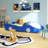 Race Car-Shaped Platform Bed with Wheels-1863914443-1863914449