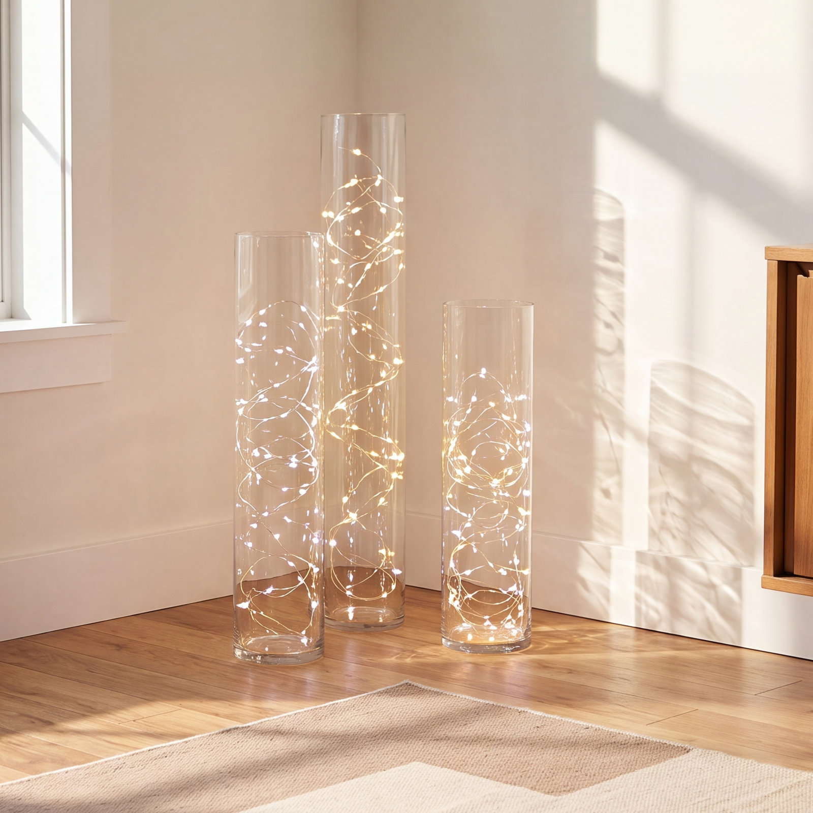20' Battery-Operated Cool White Micro Lights