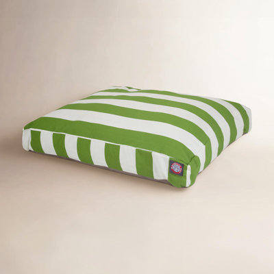 Vertical Stripe Orthopedic Memory Foam Pet Bed