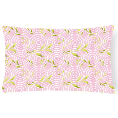  Coussin décoratif intérieur / extérieur à motif géométrique cercles sur aquarelle