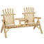 Chaise Adirondack en bois massif avec table Chee-1131435374