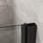Pivot Shower Door, 1/4 Inch Thick Tempered Glass Swing Shower Door In Black Finish, Semi-Frameless Design | Gift Idea-122611902