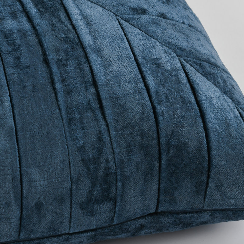 Housse et insert de coussin géométrique, Bleu