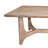 Dining Table, Rectangular Top, 76 Inch Farmhouse Natural Brown Wood