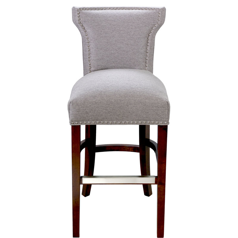Tabouret de bar et de comptoir Canonbury Carleton, Tabouret de comptoir (siège d'une hauteur de 24 p, Espresso, Arctique