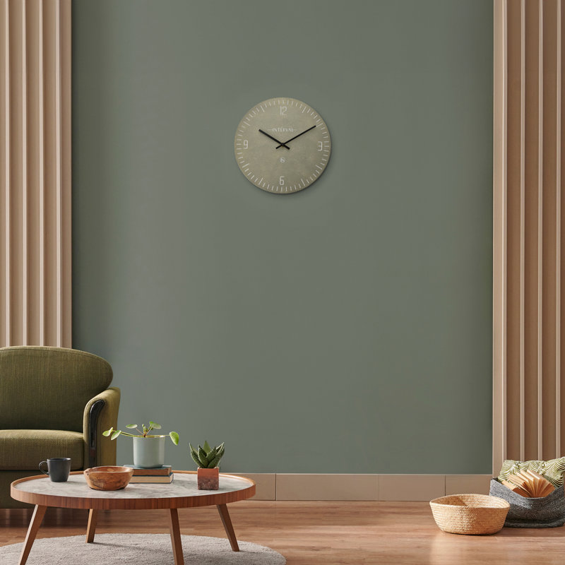 Wall Clock, Pewter 