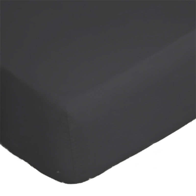 ALVITO 100% Cotton Guest Room Fitted Sheet Case Pack, Twin Fitted Sheet, Gray
