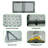 48'' Outdoor Portable Kids Party Event 4ft Rectangular Height Adjustable Plastic Folding Table