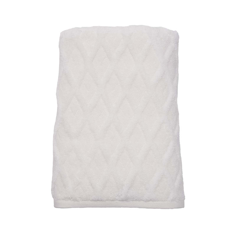 Abriella Midweight Bath Towel, White