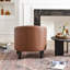 Fauteuil capitonné en similicuir l 29 po Boney-690529622