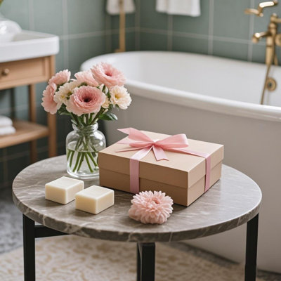 Bamboo Foldable Bathtub Caddy Tray, Expandable Bath Table For Tub - Premium Natural Bathroom Accessories, Perfect Gifts For Couples, Mothers Day & New Home
