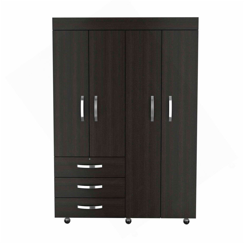 Armoire 3 tiroirs Wengé
