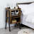 Industrial Bedside Table Nightstand Stackable End Table With Open Front Storage