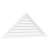 Triangle Surface Mount Non-Functional Brickmould Sill Frame PVC Gable Vent 11/12 Pitch-59810246
