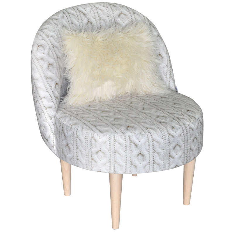 Scandi Upholstered Barrel Chair