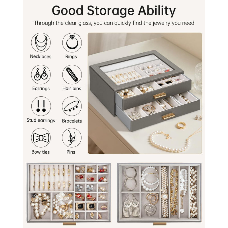 Jewellery Box +, Dark Gray