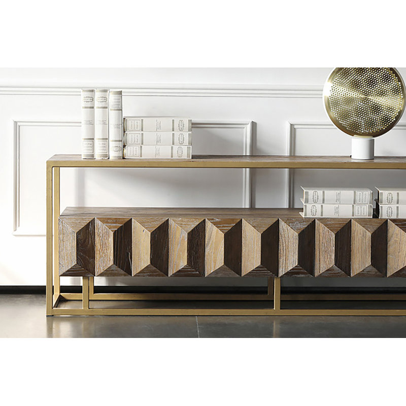 Bradninch 180cm Solid Wood Top Console Table