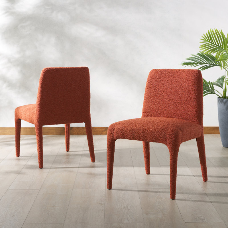Chaise de salle à manger Reginbert, Orange rouillé