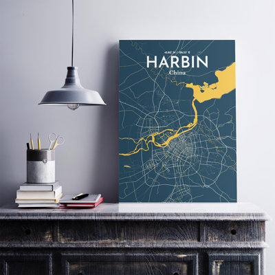 «Harbin City Map», impression