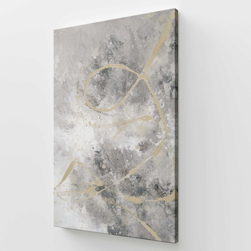 Gilded Whispers v3, grande impression sur toile, H 72 po x l 48 po