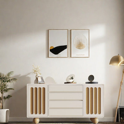 Armoire d'appoint simple style crème