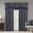 Aubrey Jacquard Window Rod Pocket Single Valance With Beads-1768060567