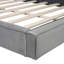 Grand lit plateforme tapissier avec tissu en velours-1351509464