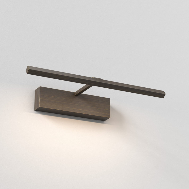 Mondrian LED Wall Mounted Picture Light, 2.36" H x 15.75" W x 7.4" D, Bronze