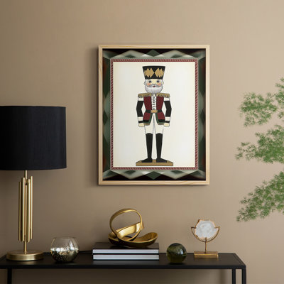 «Christmas Holiday Art CXIV», reproduction d'art encadrée - bois massif