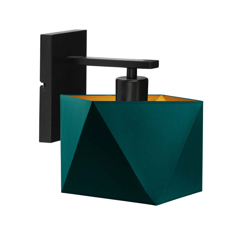 Zellmer Steel Armed Sconce, Green