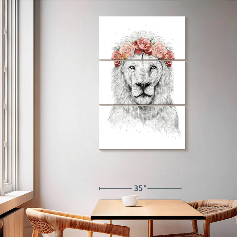 Lion Brampt Festival, H 65 po x l 42 po