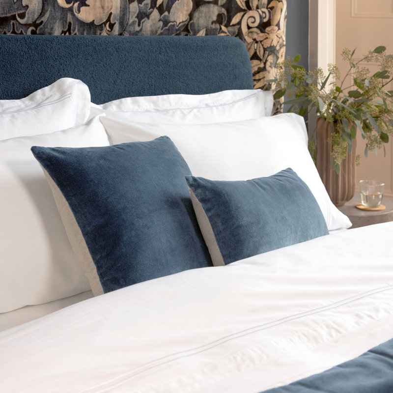 Jaipur Square Pillow Cover & Insert, Ink, Square 18"