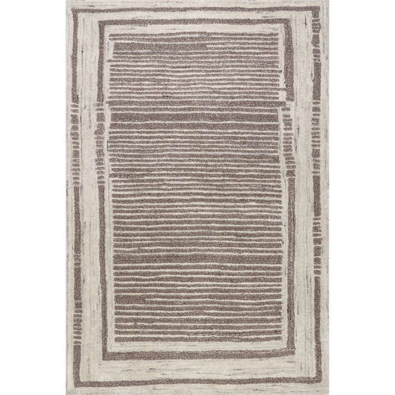 Tapis en mélange de laine Villa Southwestern, Rectangle 9 pi 6 po x 13 pi 6 po