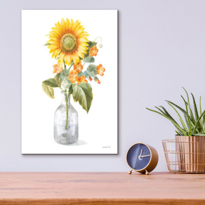 «Fresh Cut Sunflowers 2» par Danhui Nai, art mural en verre acrylique