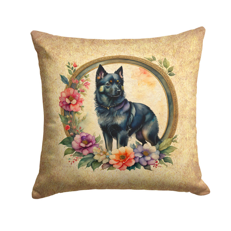 Coussin décoratif intérieur / extérieur en polyester , H 18 po x l 18 po x P 4 po