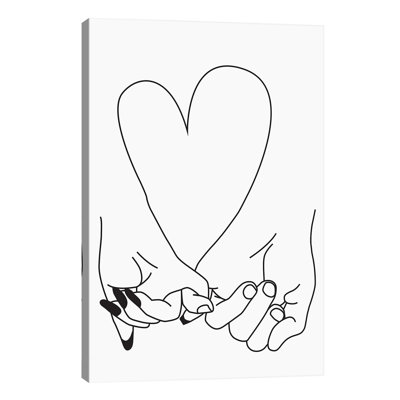 Pinky Promise, Him & Her by Honeymoon Hotel - Print on Canvas