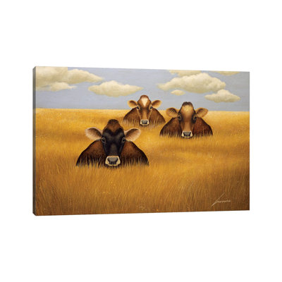 Prairie Trio by Lowell Herrero - Wrapped Canvas Painting