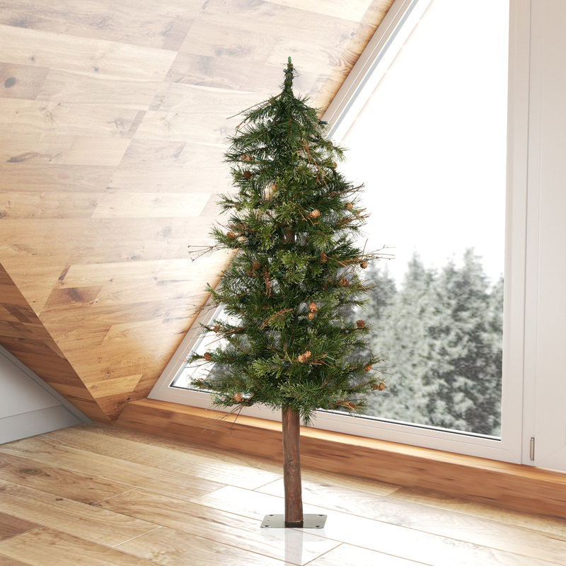Mixed Country Pine Artificial Pine Christmas Tree, 4'