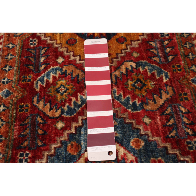 Tapis rouge 2 pi 10 po x 9 pi 11 po One-of-a-Kind New Age