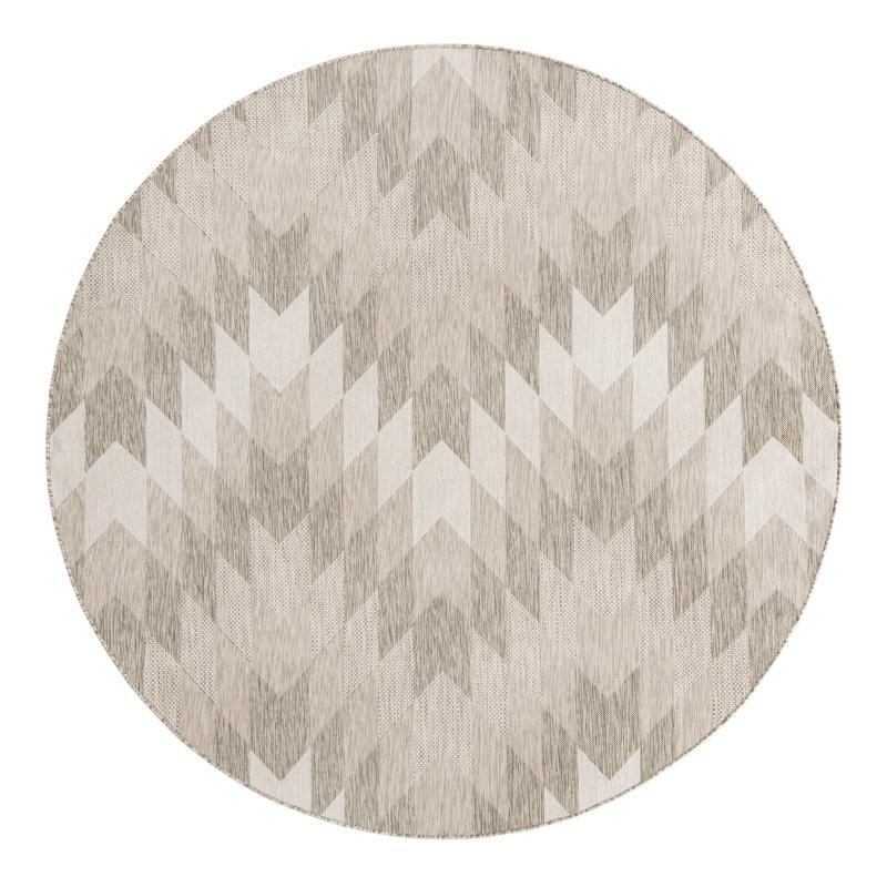Blox Hower Indoor/Outdoor Area Rug, Round 7'10"
