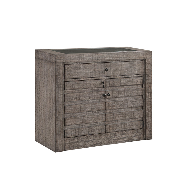 Solid Wood 42" Bar & Spirit Cabinet