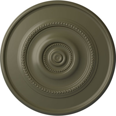 Endurathane Traditional Reece Ceiling Medallion, 24 3/8"OD x 1 1/8"P (Fits Canopies up to 5 7/8"), Hand-Painted Painted Turtle Finish