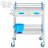 Medical Dental Lab Serving Cart Trolley 2 Tiers Portable Stainless Steel