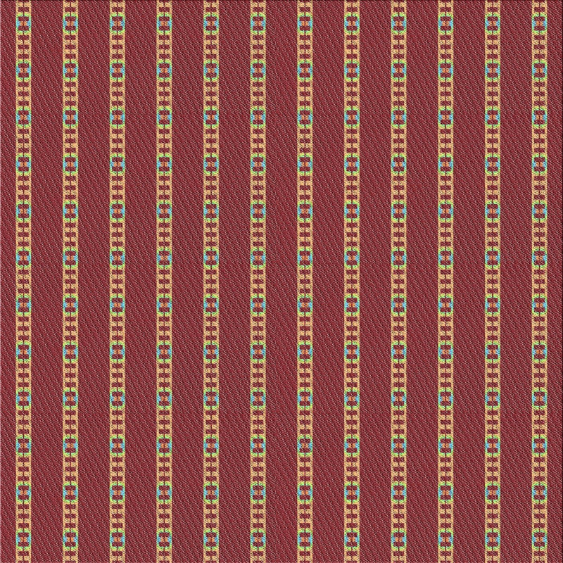 Tapis brun tissé à la machine, Carré 5 pi